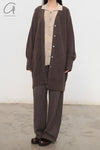 Mutedance 24 Autumn and Winter Cashmere Trousers MD-MD24FW119-BROWN MD24FW118 MD24FW119
